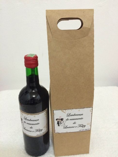vinho para os padrinhos