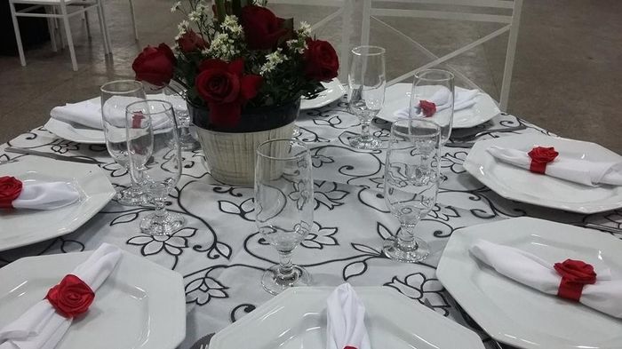 foto da mesa dos convidados