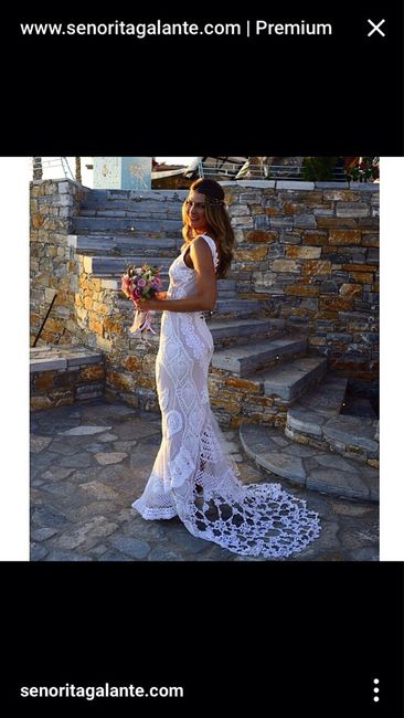 Vestido de noiva em crochê. - 4