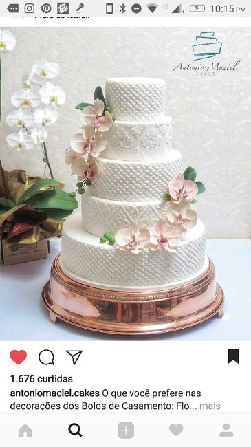 Minhas inspirações de bolos de casamento - 2