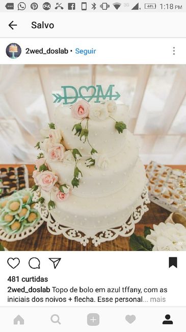 Minhas inspirações de bolos de casamento - 4