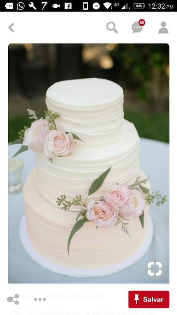 Minhas inspirações de bolos de casamento - 5