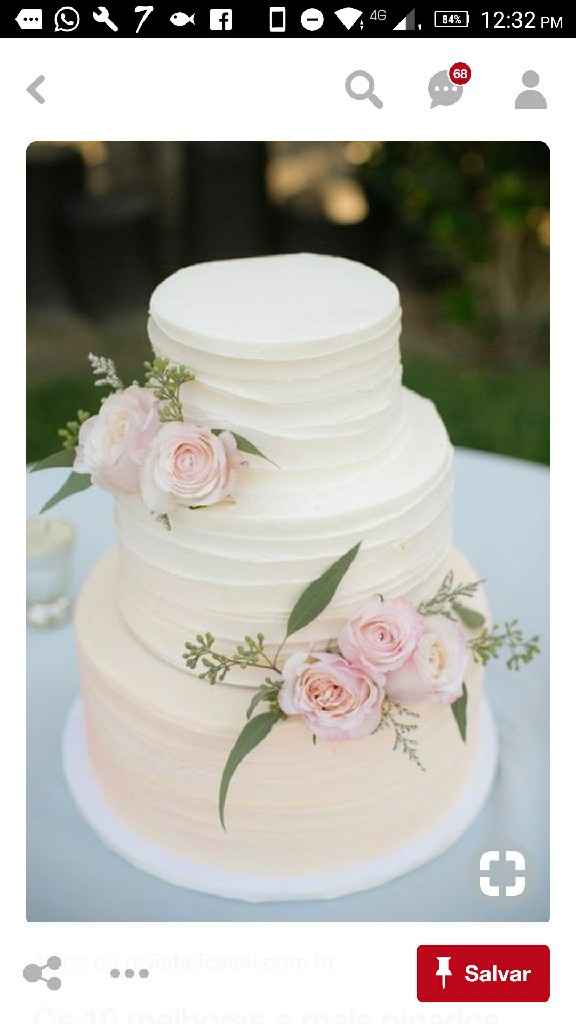 Minhas inspirações de bolos de casamento - 5