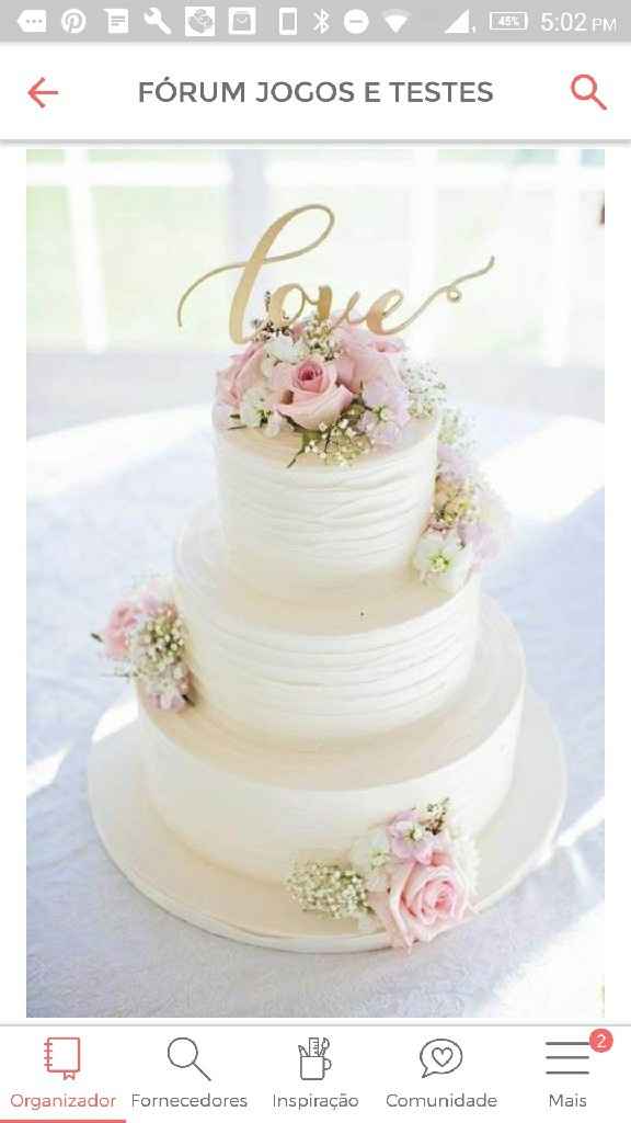 Minhas inspirações de bolos de casamento - 6