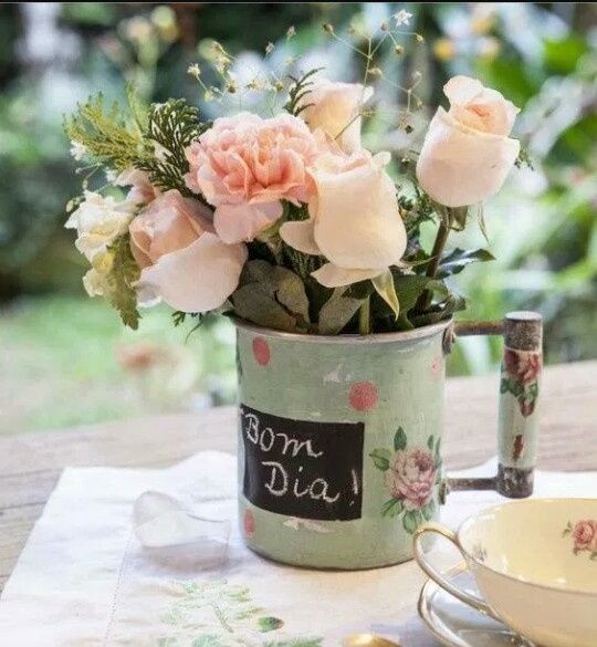 Flor na caneca. o que acham? - 2