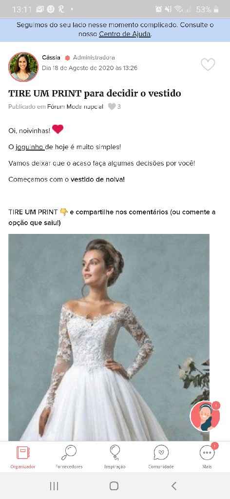 TIRE UM PRINT para decidir o vestido - 1