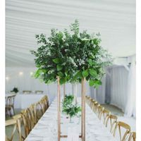 Arranjos verdes para mesa do bolo: economizando ♡ - 1