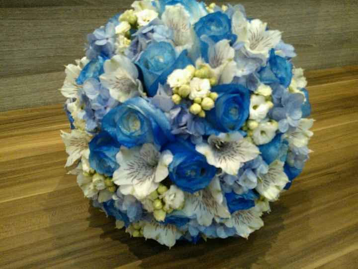 Azul no buquê ou na decoração? - 1