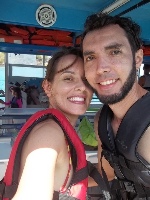 Preparação para mergulho de flutuação