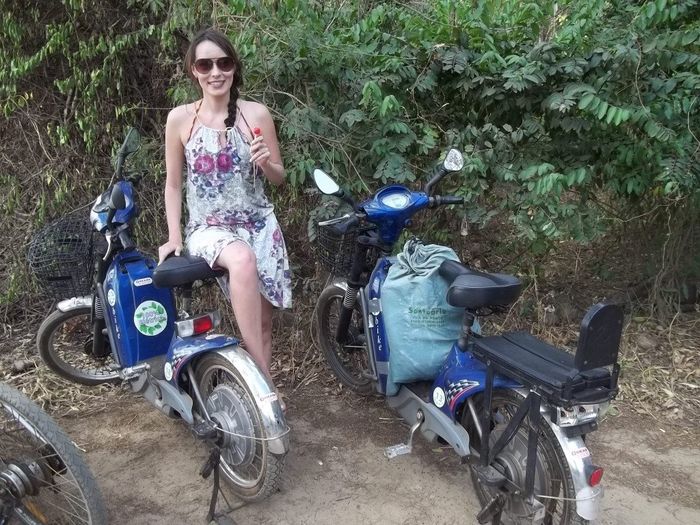Passeio de bicicleta motorizada