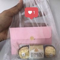 Pacote do convite com envelope e bombom 