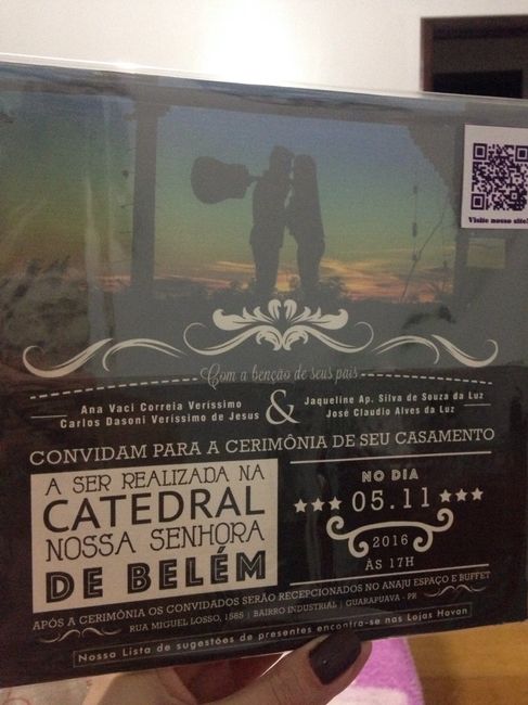 Meu convite rock'n'roll e caixa convite daminhas. #vemver #rock - 2