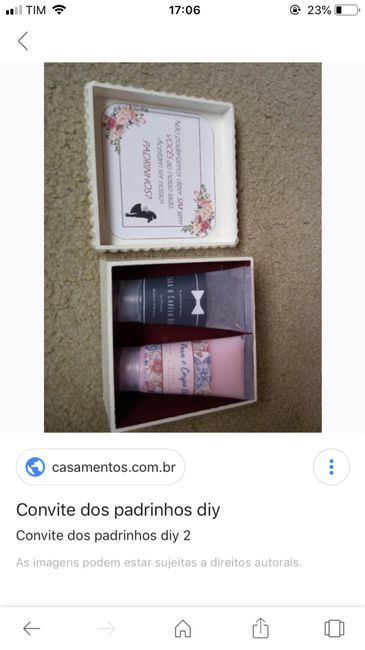 Convite dos padrinhos - 2
