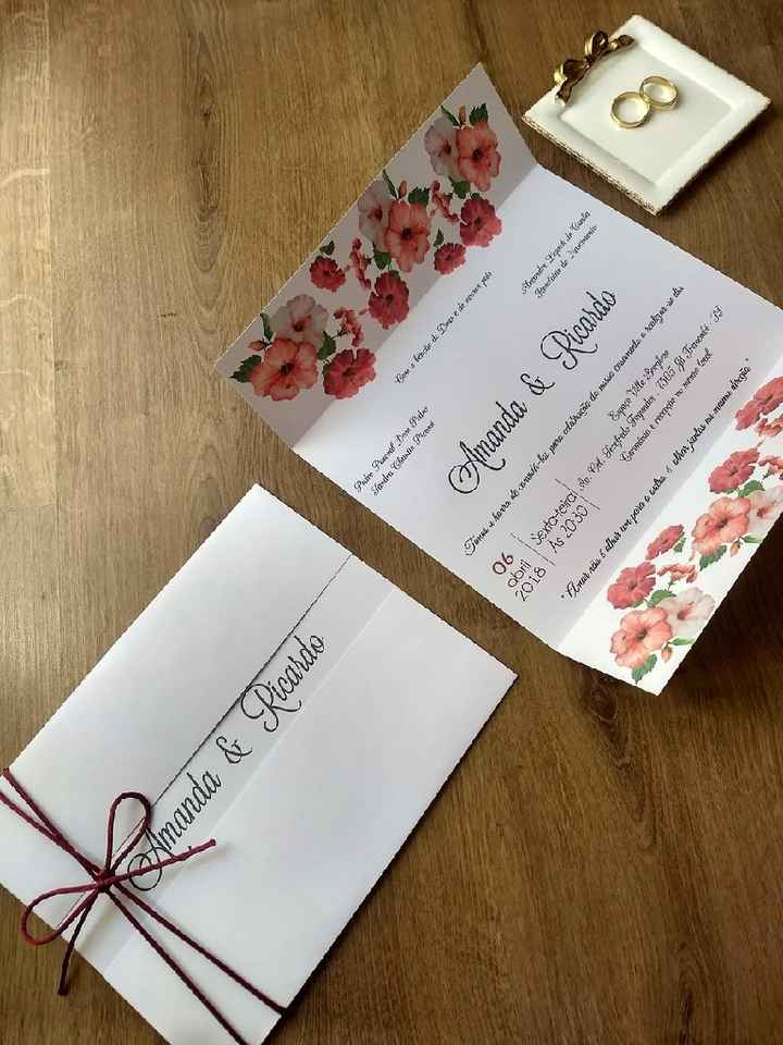 Convites dos padrinhos, Save the date e Convites - 1
