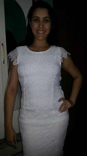 Meu vestido do casamento Civil. - 2
