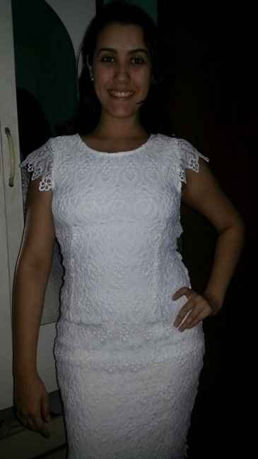 Meu vestido do casamento Civil. - 2