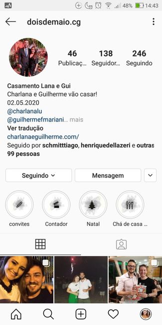 coloquei o @ com a data do casamento