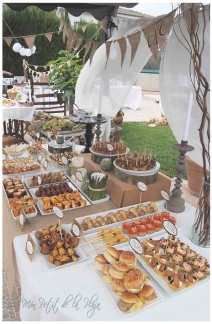 Buffet para casamento ao ar livre - 1