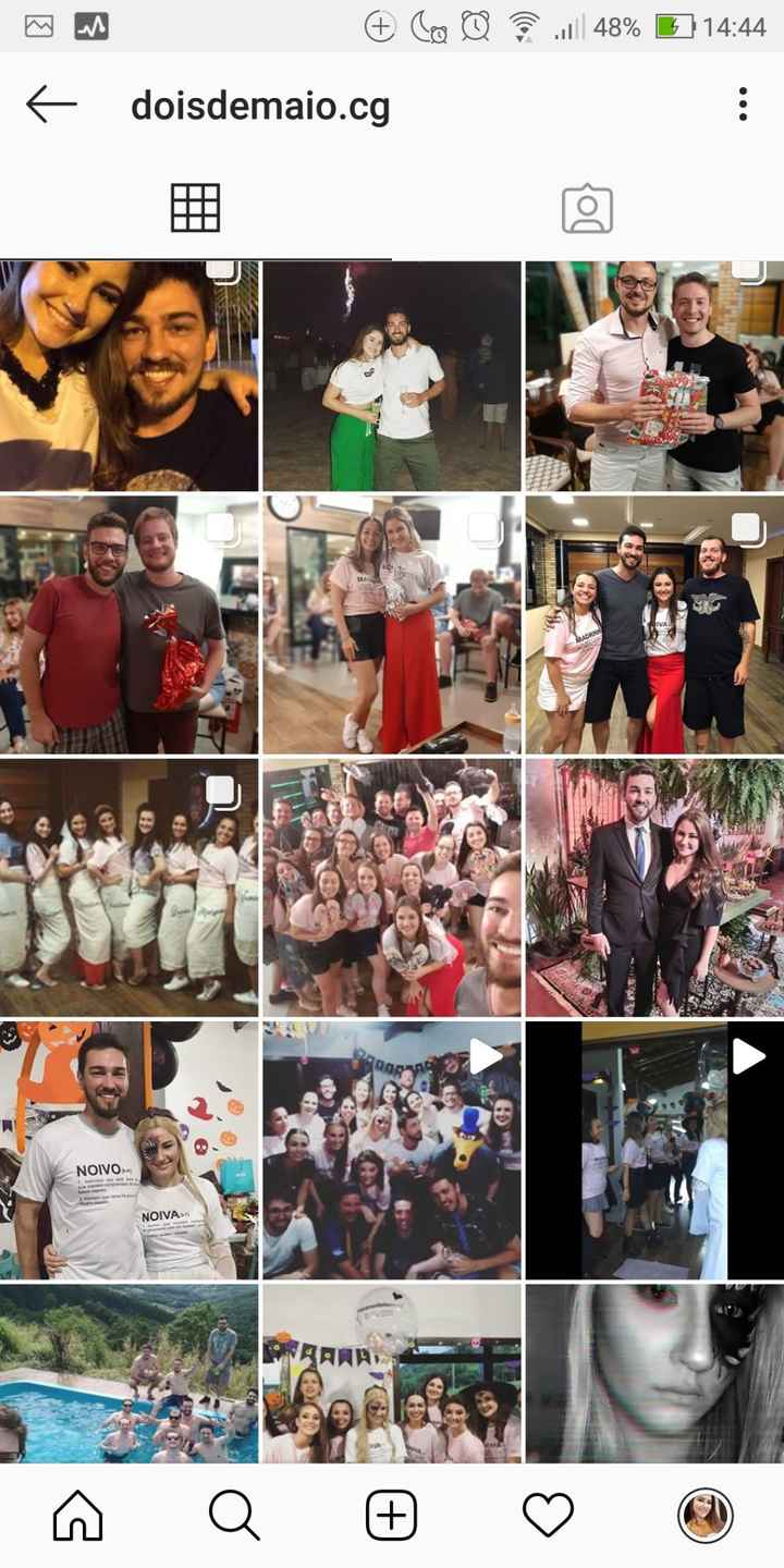 As postagens são as mais diversas, sobre várias coisas que fazemos no pré casamento.