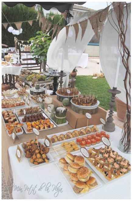 Buffet para casamento ao ar livre 1