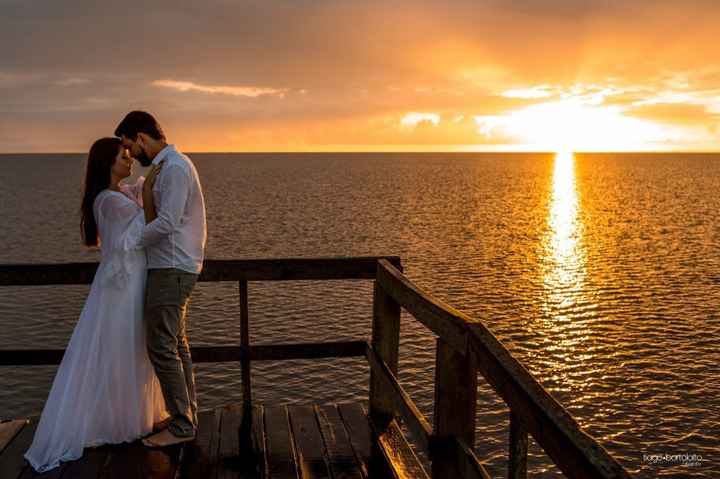 Pré Wedding com vestido de noiva - 1