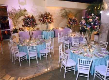 Decoração Lilás e Azul
