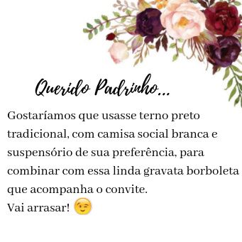 7 - Chegou a vez do padrinho...