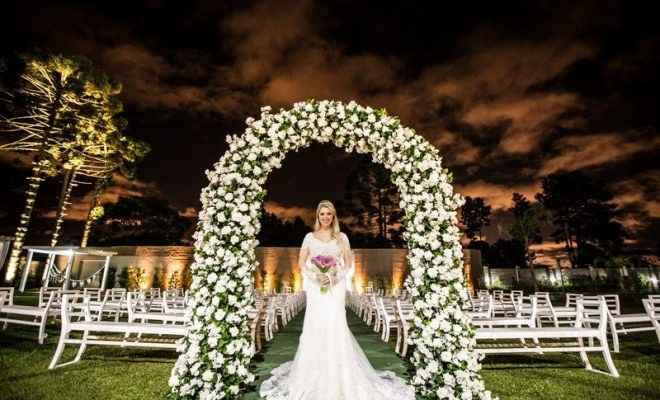 Arco de Flores Branca