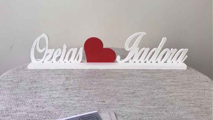 Nossos nomes em Mdf, mandei fazer pra por em cima do bolo para meu noivado amanha, vou fazer decoraç