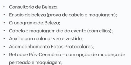 Maquiagem e cabelo - Noiva 1