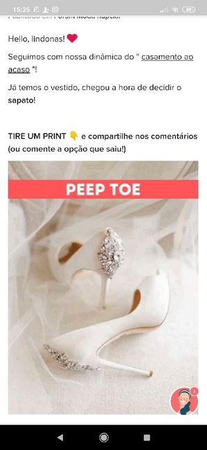 TIRE UM PRINT para decidir o sapato 5