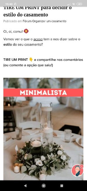 TIRE UM PRINT para decidir o estilo do casamento 22