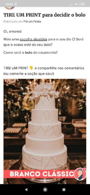 TIRE UM PRINT para decidir o bolo 22