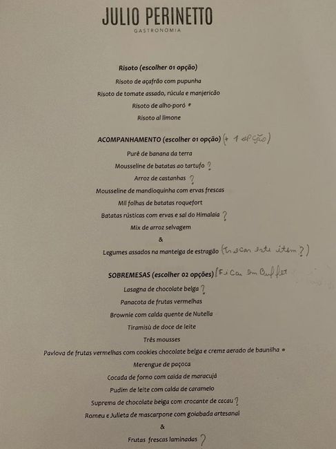 Menu de casamento Superchef - Emily - 4