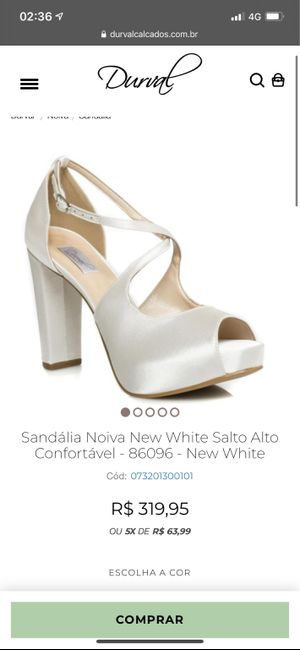 Meus sapatos de noiva serão... complete a frase! 1