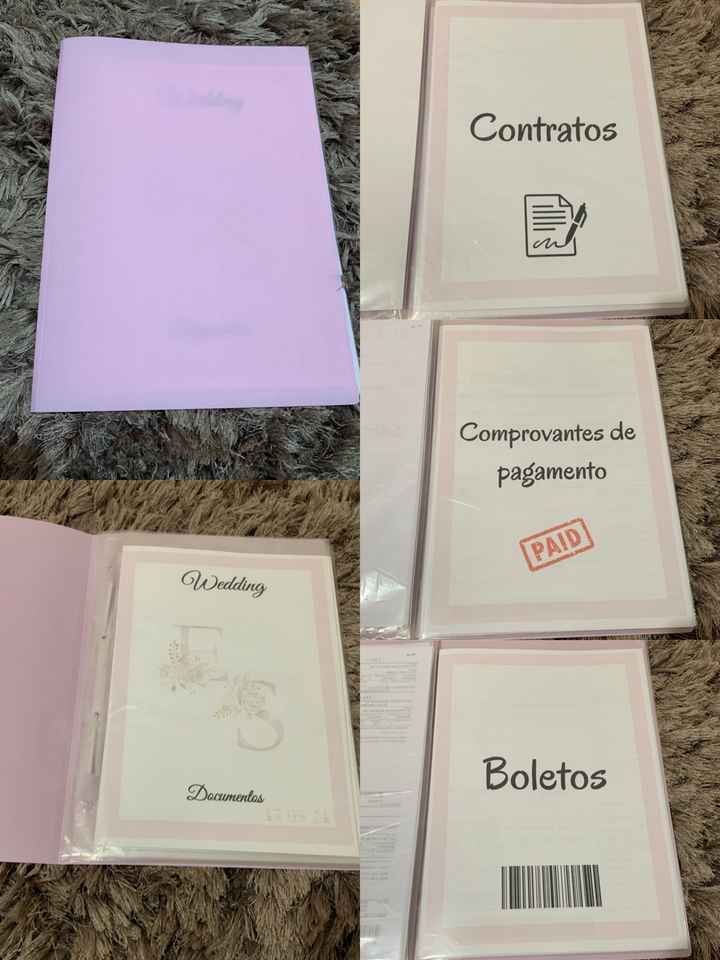 Minha pasta da noiva - documentos importantes - 1