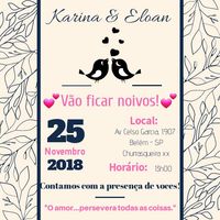 Convite - noivado - 2