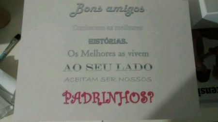 Convite dos padrinhos - 1