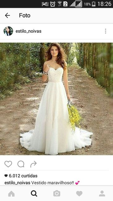 Vestido de noiva. - 1
