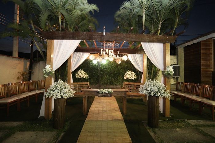 Casamento ao ar livre a noite 10