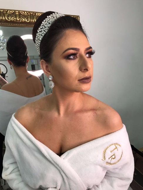 teste de cabelo e make