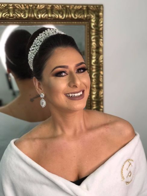 teste de cabelo e make
