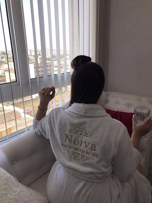 O roupão de noiva