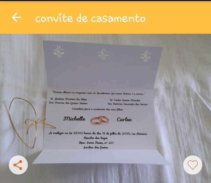 Esse convite de casamento.  precisa de envelope? - 2