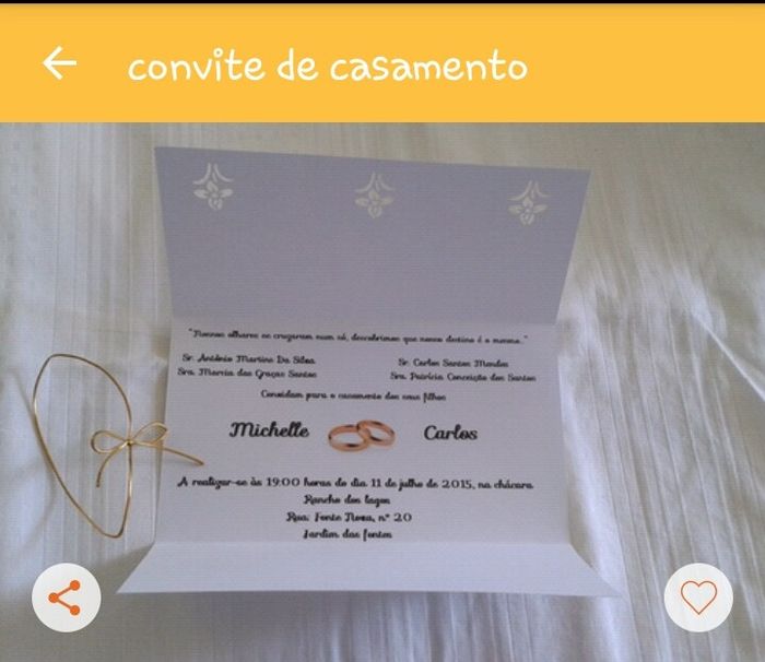 Esse convite de casamento.  precisa de envelope? - 2