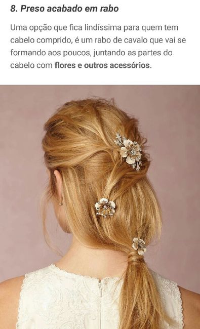 Rabo de cavalo para noivas: 9 variações de penteados modernos, elegantes e casuais! - 14