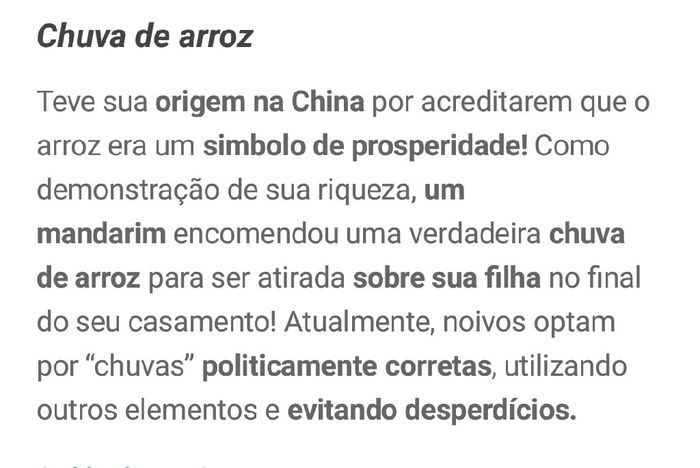 Tradições de casamento - 7