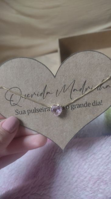 Pulseira da madrinha, no cartão ou na almofadinha ? 3