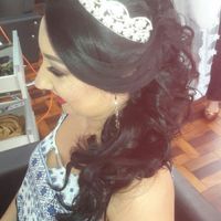 Hj foi a prova do penteado e make :) - 2