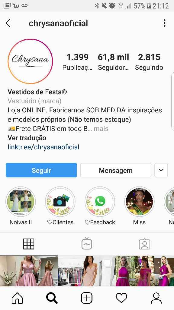 Oi meninas! Alguém aqui conhece essa página Chrysana oficial ? Alguém que tenha comprado algum vesti
